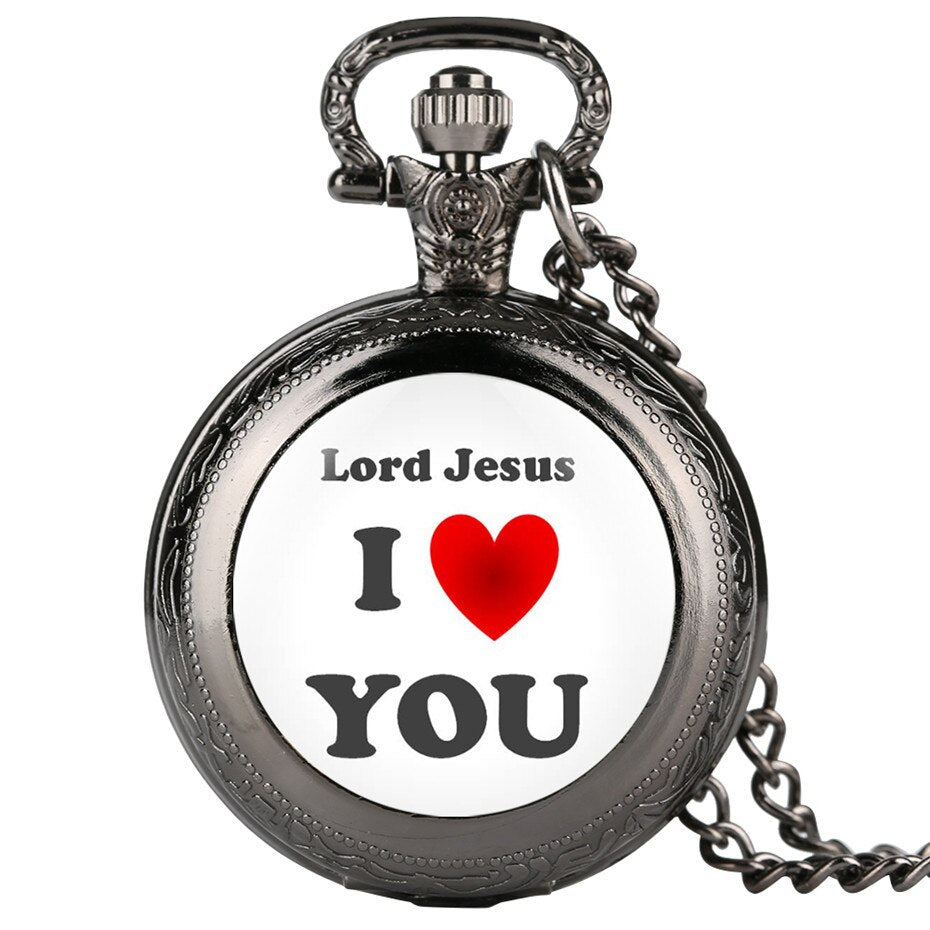 Liebe Jesus Taschenuhr